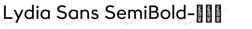 Lydia Sans SemiBold字体转换 Lydia Sans SemiBold字体转换